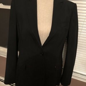 Moschino Black Wool Fitted Blazer/jacket Size 10